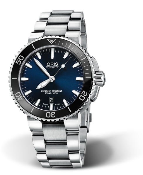 お買い得低価ORIS オリス アクイスデイト 733 7653 4135 オートマ 裏スケルトン 自動巻 メンズ 腕時計 [37651] オリス