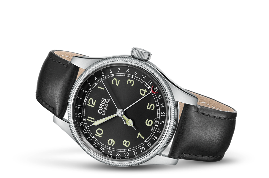 oris big crown pointer date black