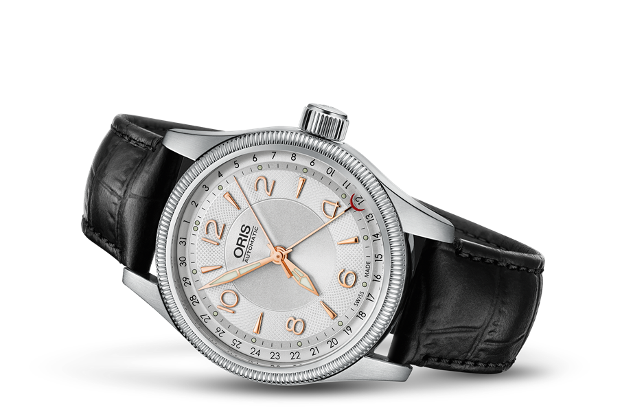 ORIS オリス ビッグクラウン ポインターデイト 7543 裏スケルトン 50m  